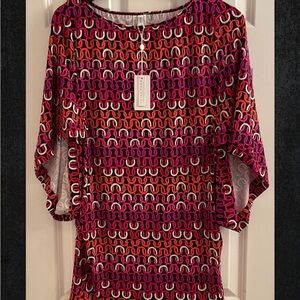 Trina Turk Echo Chain Beach Tunic - NWT - Size Medium